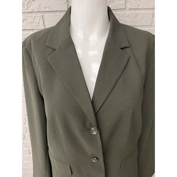 JM Collection Women Green Career Pant Suit Size 12P - Picture 7 of 13